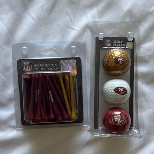 NFL Golf Tees and Balls - San Francisco 49ers